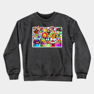 gradient gang RAINBOW DOODLE Crewneck Sweatshirt